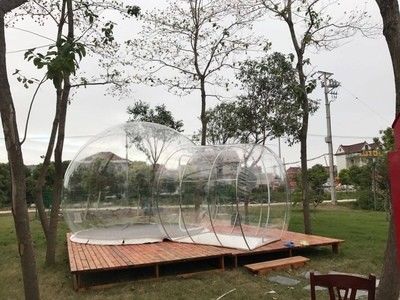 Шатер пузыря гостиницы ясный раздувной, на открытом воздухе раздувной прозрачный шатер для располагаться лагерем